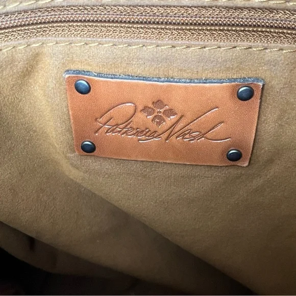 Patricia Nash Gray Crocodile-Embossed Shoulder Bag - Picture 7 of 16